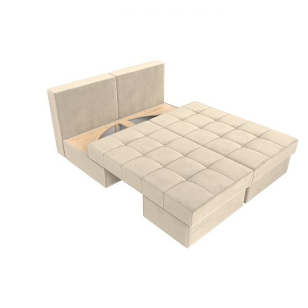 Диван трансформер «Сплит», механизм еврокнижка, рогожка, цвет серый