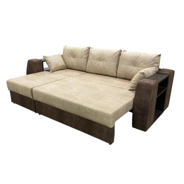 Диван-трансформер «Оптимус», цвет эмилия милк / эмилия дарк браун