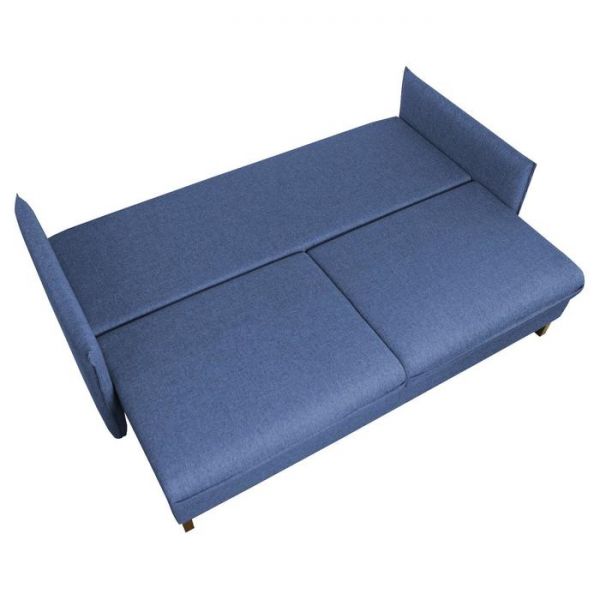 Диван "Матис" с подлокотниками, ткань рогожка AZURE