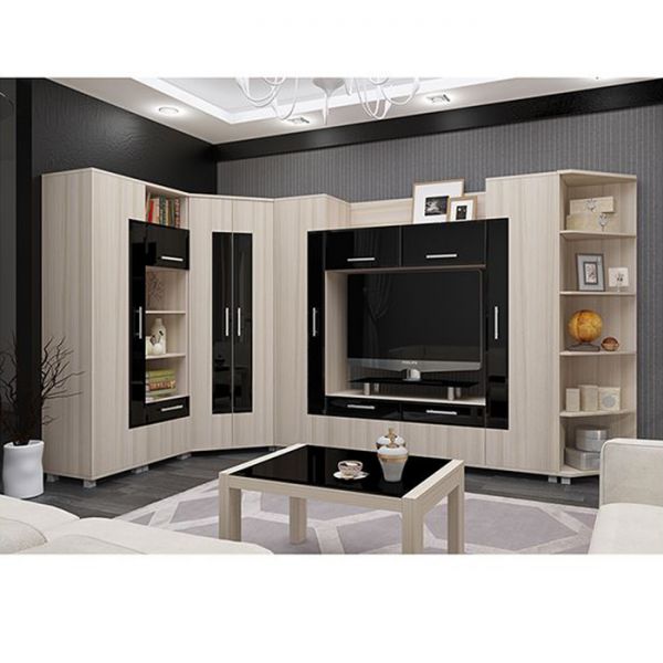 Стеллаж угловой «Ультра 6», 450 ? 450 ? 1970 мм, цвет шимо светлый