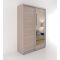 Шкаф-купе «Акцент-Лайт ДЗ», 1000 ? 600 ? 2310 мм, ЛДСП, зеркало, цвет ясень шимо светлый