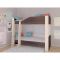 Детская двухъярусная кровать «Астра 2», без ящика, цвет дуб молочный / дуб шамони