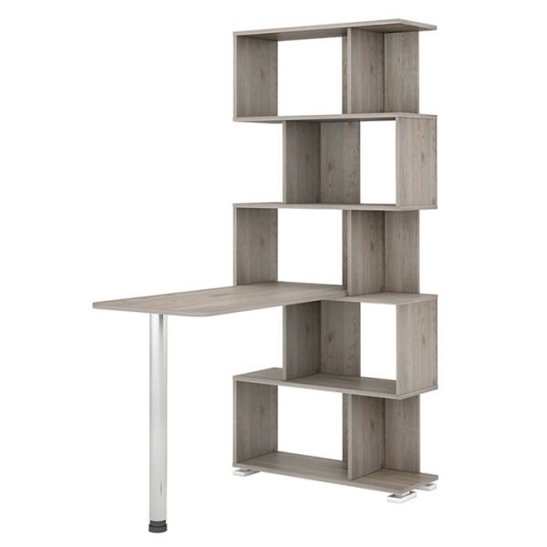 Стол-стеллаж «СЛ 5СТ», 750 ? 1099 ? 1731 мм, цвет карамель / венге / карамель