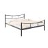 Кровать «Софья Плюс», 1200 ? 2000 мм, металл, цвет чёрный