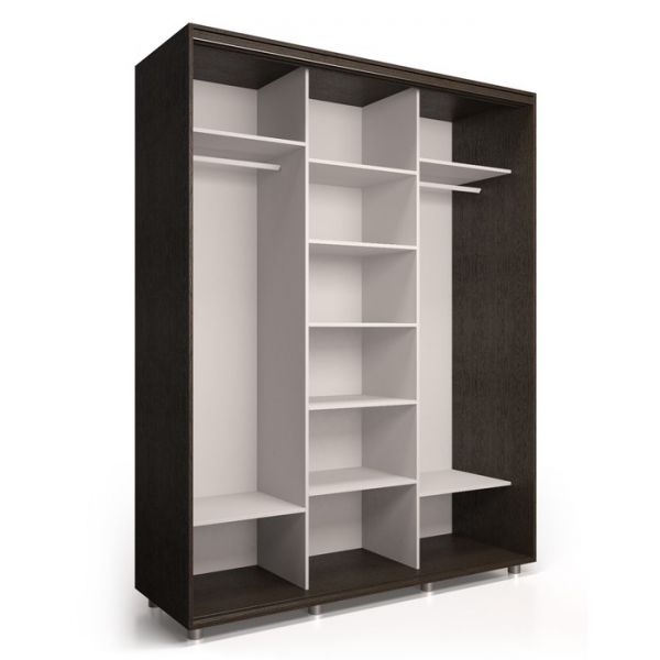 Шкаф-купе Яркий-222 1770х600х2300 Белый/Мегаполис 2