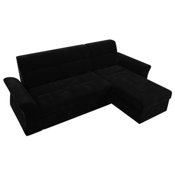 Угловой диван «Клайд», механизм дельфин, микровельвет, цвет бежевый