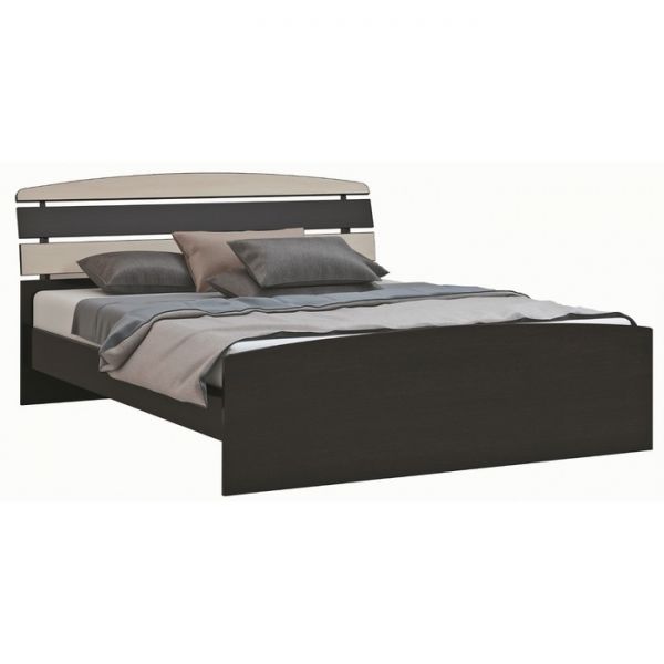 Кровать «Люсси», 1600 ? 2000 мм, цвет венге / дуб девон