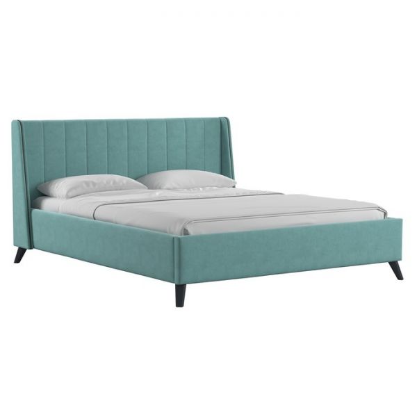 Кровать Мелисса, 1600х2000, ортопедическое осн+ПМ, Вивальди 10/Ментоловый