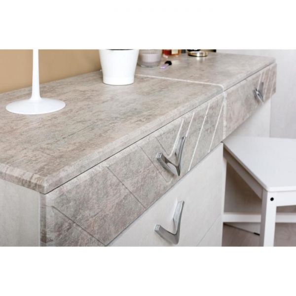 Комод Амели 13.106, 650х413х750, Шелковый камень/Бетон Чикаго Беж