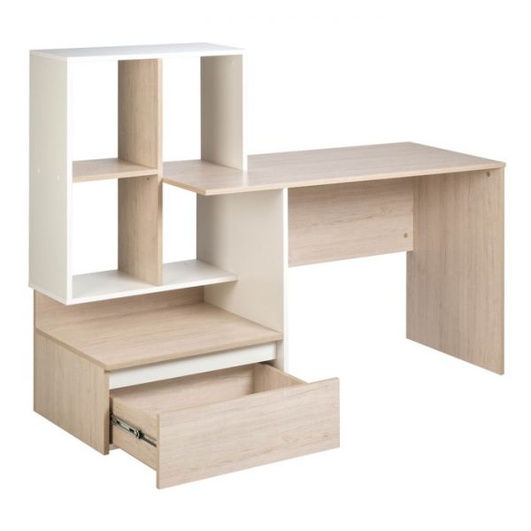 Компьютерный стол КС-7  1470х500х1160 Солсбери/белый