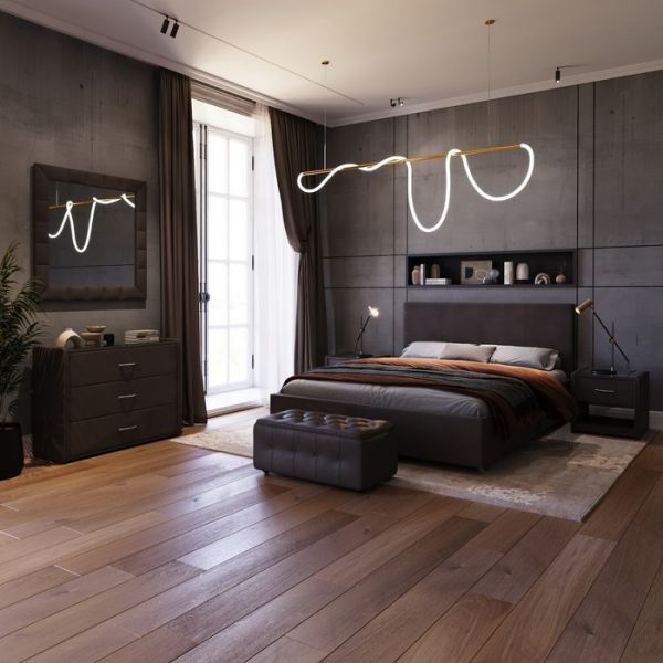 Кровать «Атриум New» без ПМ, 1400 ? 2000 мм, ортопедическое основание, цвет шоколад