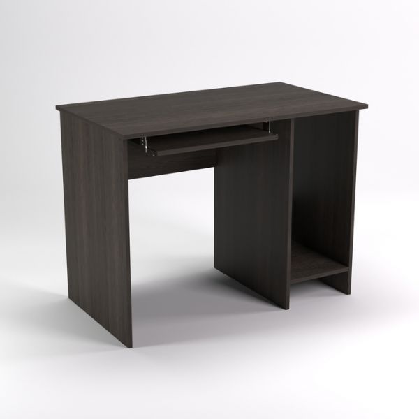 Стол компьютерный нишей СК11.7, 1100х680х750 мм, белый шагр