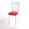 Стул на металлокаркасе Премьер СТ хром люкс/красный