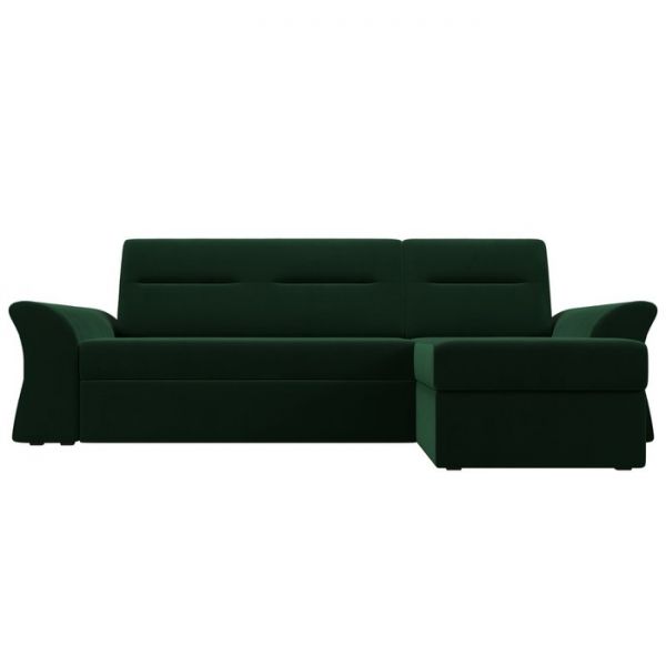 Угловой диван «Клайд», механизм дельфин, велюр, цвет бежевый