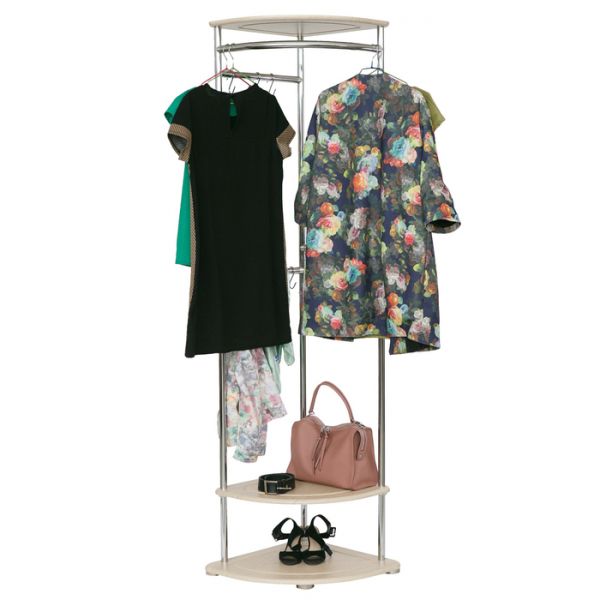 Вешалка гардеробная «Универсальная», 510 ? 510 ? 1890 мм, цвет дуб белёный