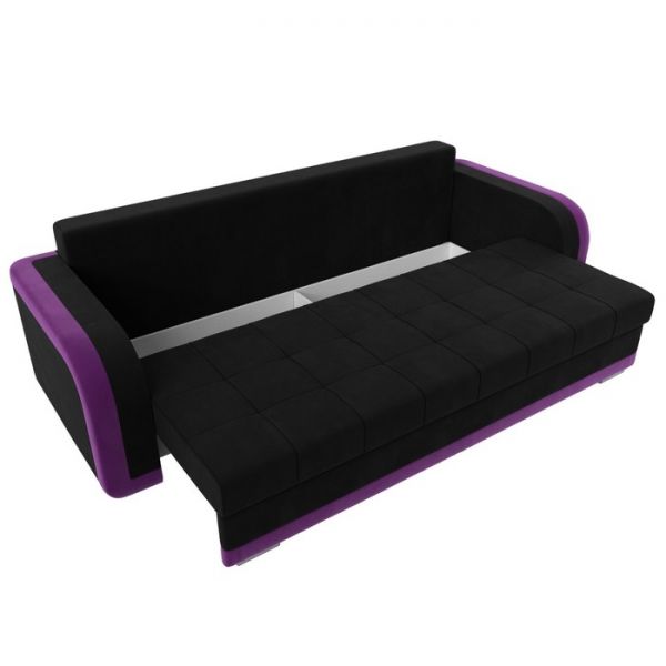 Диван прямой «Марсель», механизм еврокнижка, микровельвет, цвет бежевый / зелёный