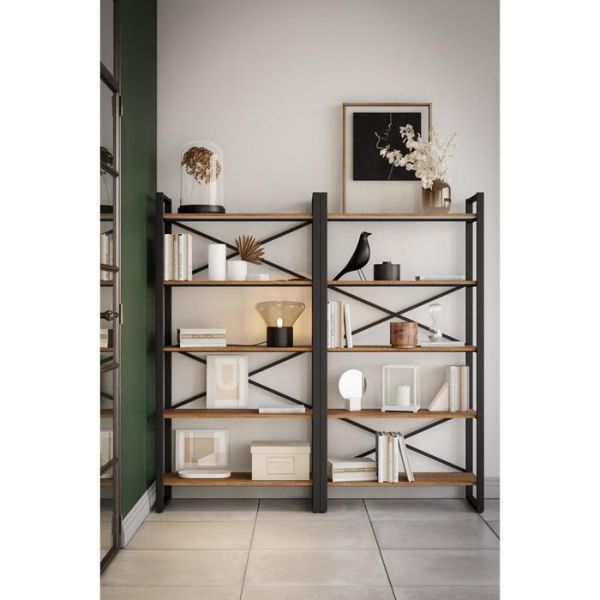 Стеллаж «Хардвиг L», 900 ? 390 ? 1765 мм, цвет белый