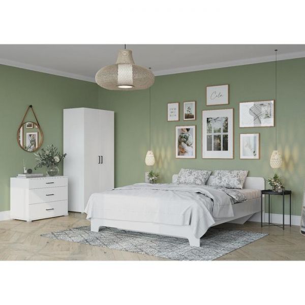 Шкаф Дамаск 2х ств, 800х510х1824, Белый