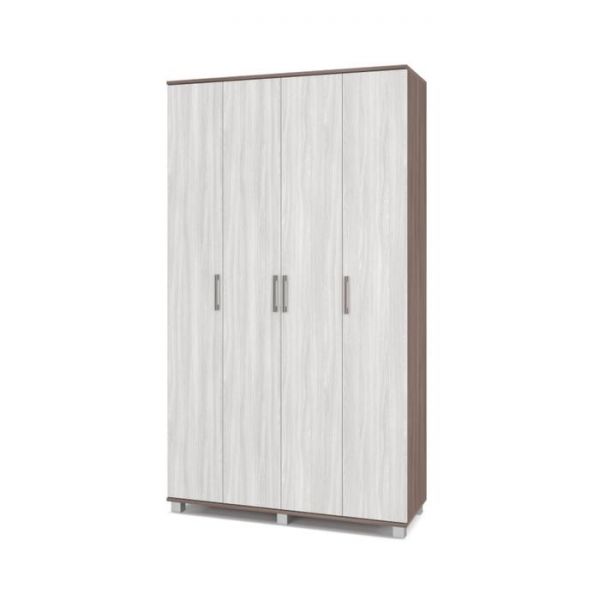 Шкаф четырёхстворчатый Карина К41 1200x420x2100  Ясень шимо темный/светлый