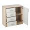 Комод Бася-1 820х800х440 дуб сонома/ясень анкор светлый
