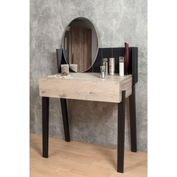 Стол туалетный Nature 43, 800 ? 466 ? 1335 мм, цвет гаскон пайн / чёрный