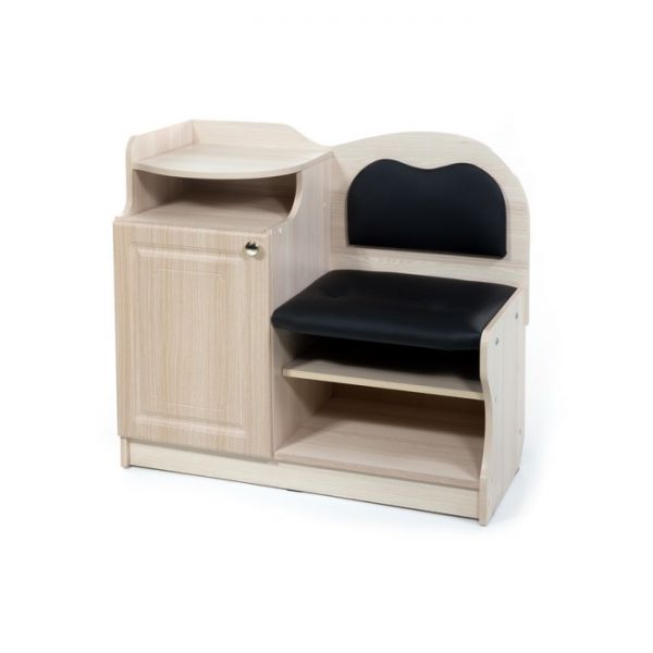 Банкетка №1, 900х430х920, Ясень/Черный(118)