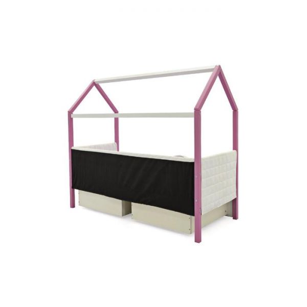 Детская кровать-домик мягкий Бельмарко  Svogen лаванда-белый