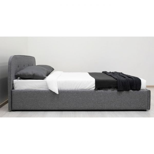 Кровать Илона, 1600х2000, ортопедическое осн+ПМ, Ролан/Серый