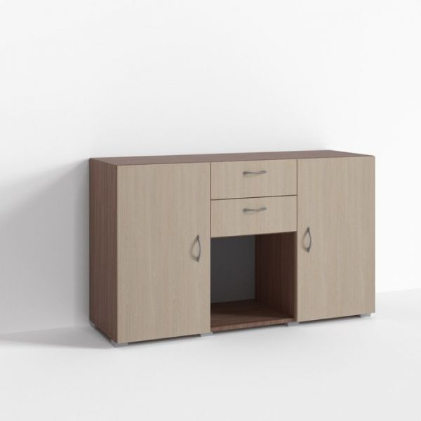 Комод Г-Т-1-1, 1200х400х720 мм, ясень шимо темн, ясень шимо светлый