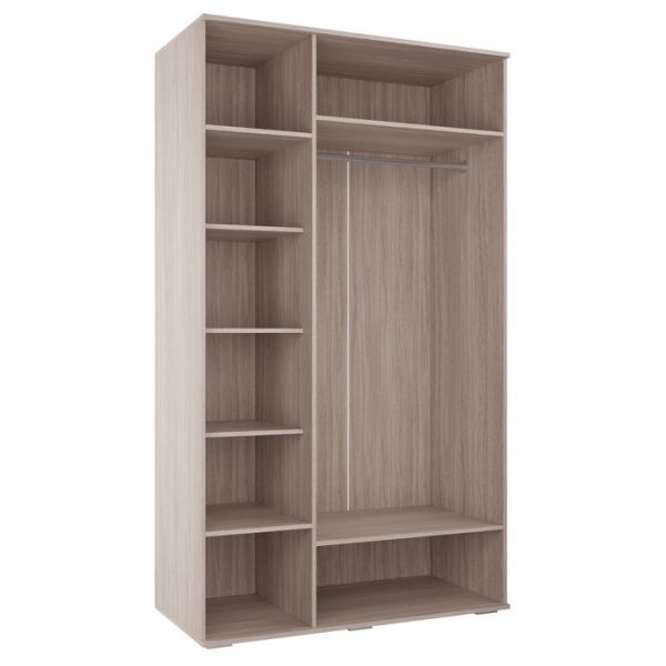 Шкаф ШР-3 РИВЬЕРА 2100х1200х570 Ясень Шимо Светлый