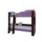 Детская двухъярусная кровать «Астра 2», без ящика, цвет венге / фиолетовый