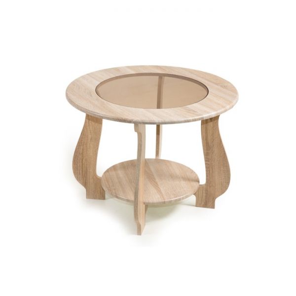 Стол журнальный СЖ-24, 700x700x520, Дуб сонома