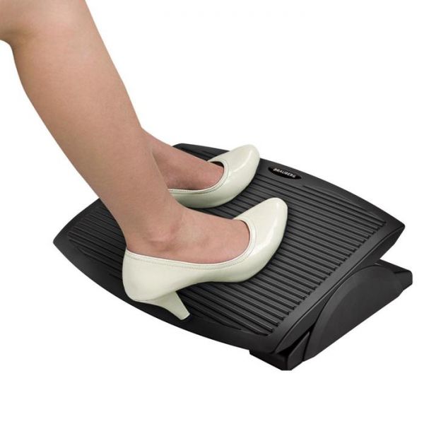 Подставка офисная для ног BRAUBERG, 45*35 см, черная