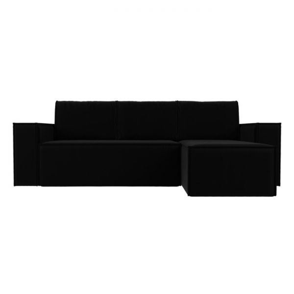 Угловой диван «Куба», механизм еврокнижка, микровельвет, цвет бежевый