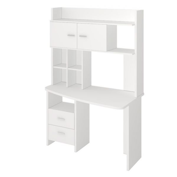 Компьютерный стол, 1200 ? 690 ? 1785 мм, правый угол, цвет нельсон/белый