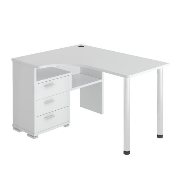 Стол СР-132С, угол левый, 1300 ? 1010 ? 750 мм, цвет венге