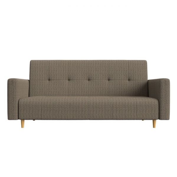 Прямой диван-книжка «Вест», механизм книжка, рогожка, цвет бежевый