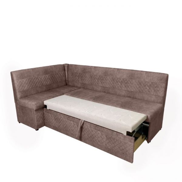 Кухонный уголок «Фантазия», левый угол, цвет эмилия дарк браун