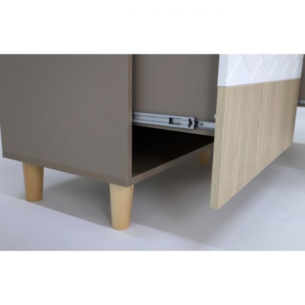 Тумба под ТВ Моана-1 1300х420х620 палермо/мокко