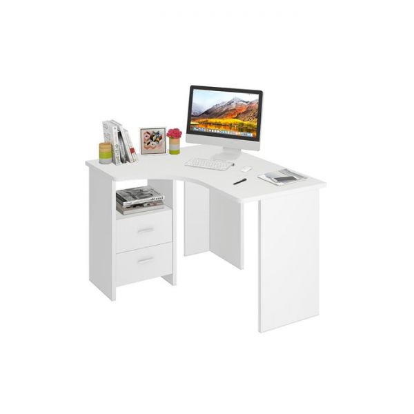 Угловой стол, 1000 ? 1200 ? 770 мм, левый угол, цвет карамель