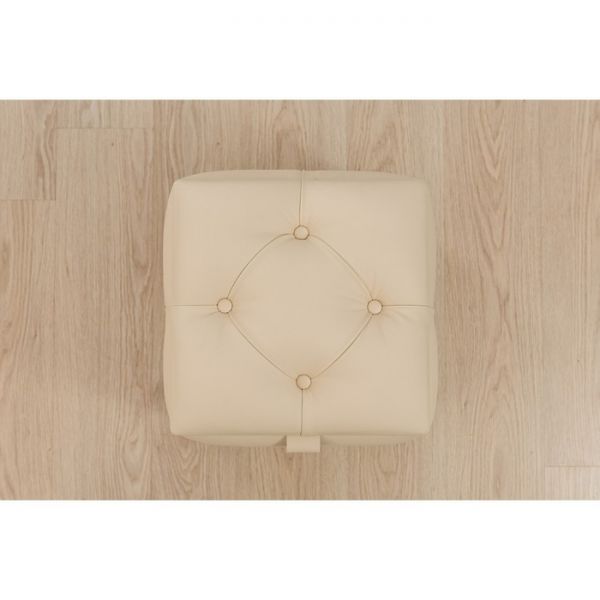 Квадратный пуф «Алеро», 450 ? 450 ? 385 мм, цвет взбитые сливки