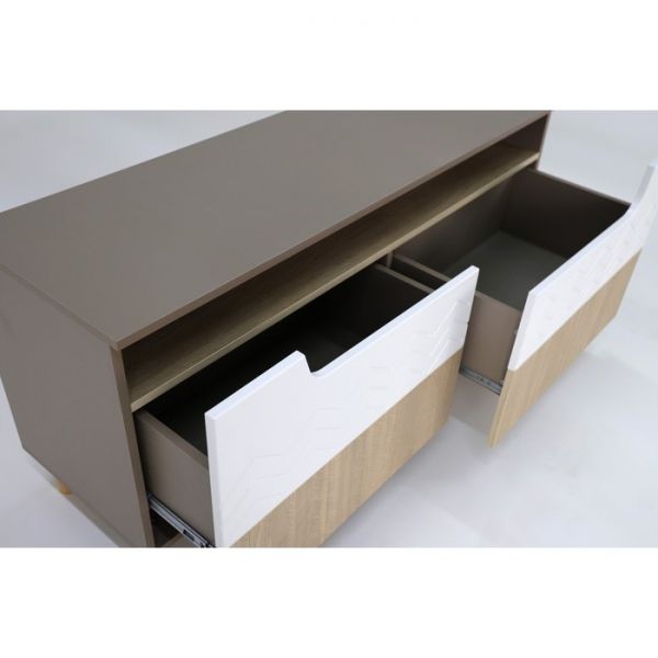 Тумба под ТВ Моана-1 1300х420х620 палермо/мокко