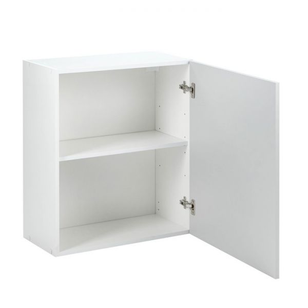 Шкаф навесной Мальма 600х300х720 Светло-серый/Белый