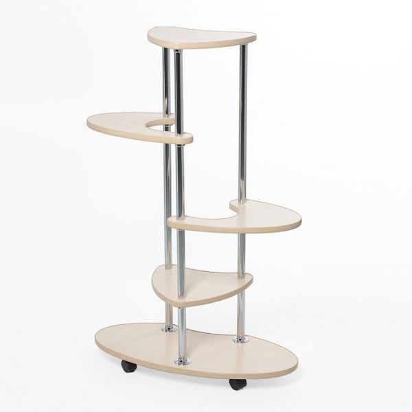 Полка для цветов" Дюна", цвет береза рижская