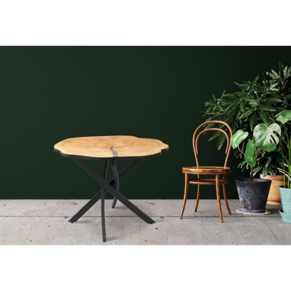 Обеденный стол «Спил 1», 900 ? 900 ? 750 мм, цвет чёрный / фотопечать 281202719