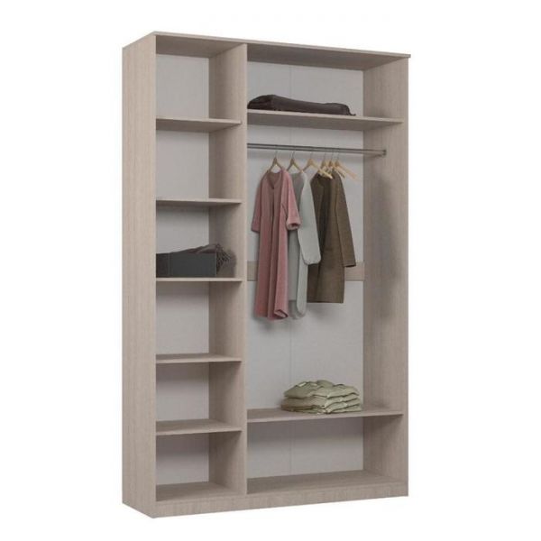 Шкаф 3-х ств Орион с зеркалом 1413*2300*450, Венге/Белфорт