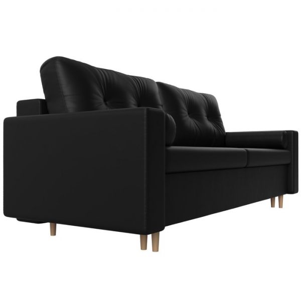 Диван прямой «Белфаст», механизм пантограф, рогожка, цвет серый