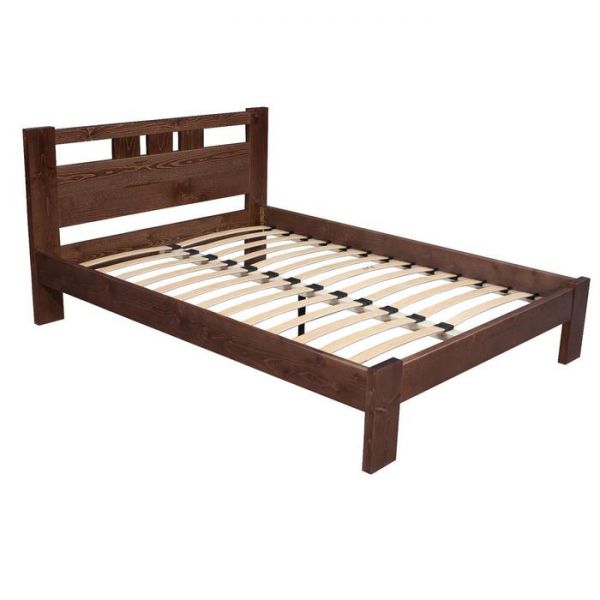 Кровать «София 1», 900 ? 2000, массив сосны, цвет дуб