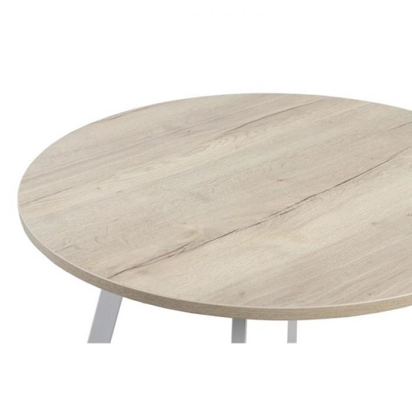 Стол ГЕРМЕС D-1050 Дуб Галифакс белый/Опора Гермес, Гаспар-К, Белый глянец