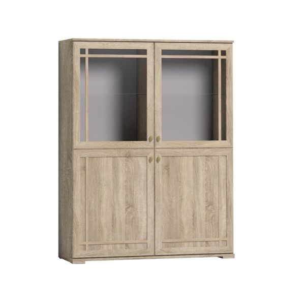 Шкаф-сервант Sherlock 22, 1204 ? 400 ? 1568 мм, цвет орех шоколадный